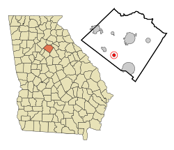 Walton County Georgia Incorporated and Unincorporated areas Jersey Highlighted